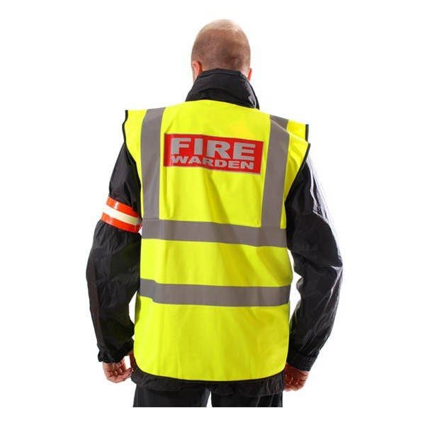 Men Fire Warden High Visibility Vest