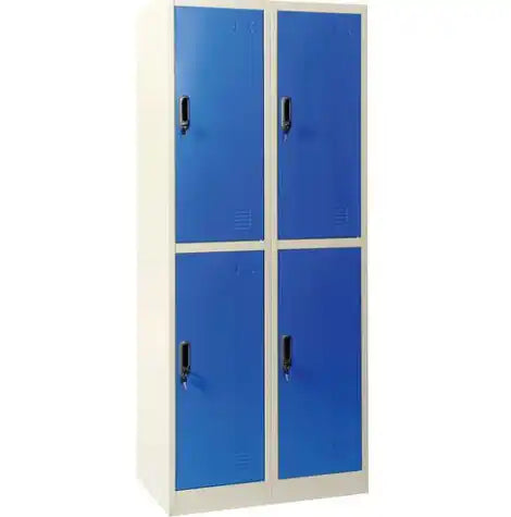 4 Doors & 2 Columns Hanging Rail Metal Storage Lockers