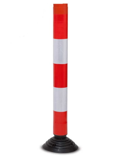 London Safety 1050mm High Traffic Post with Chain Eyelet