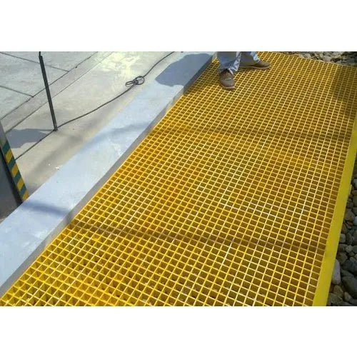 Heavy Duty Non Slip GRP Grating Yellow