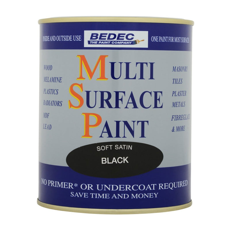 Water Based 750ml Soft Satin Paint - Quick Dry Multi Surface