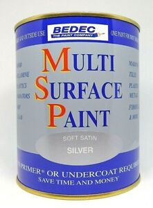 Water Based 750ml Soft Satin Paint - Quick Dry Multi Surface