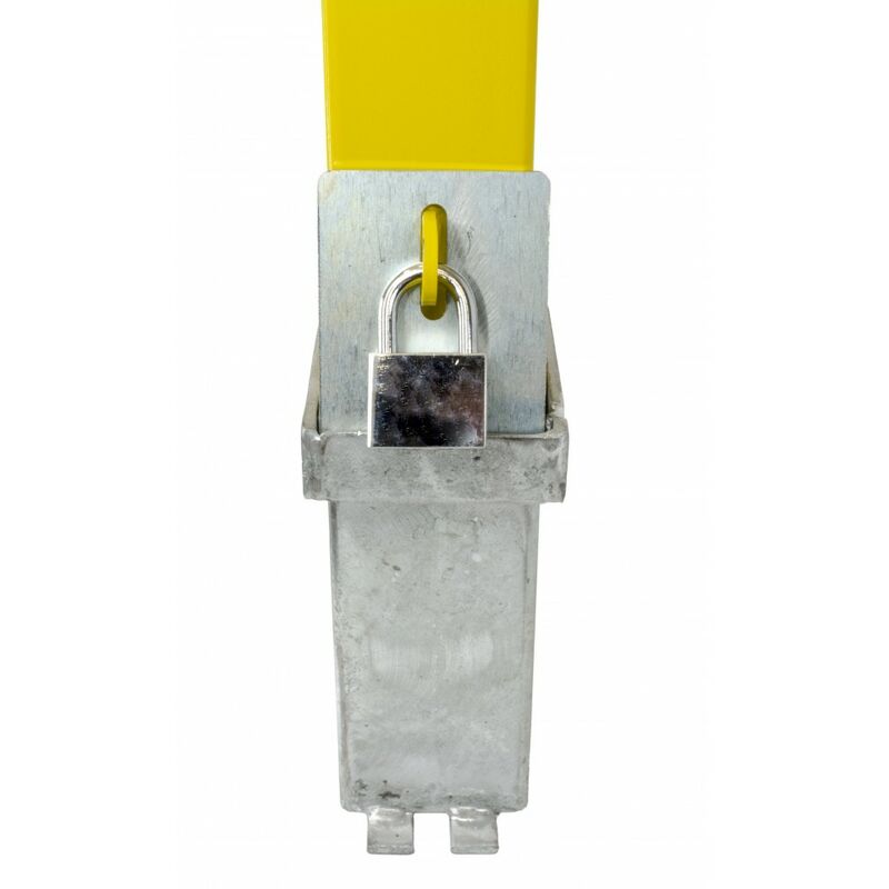 Heavy Duty Removable Security & Parking Post With Locking Padlock