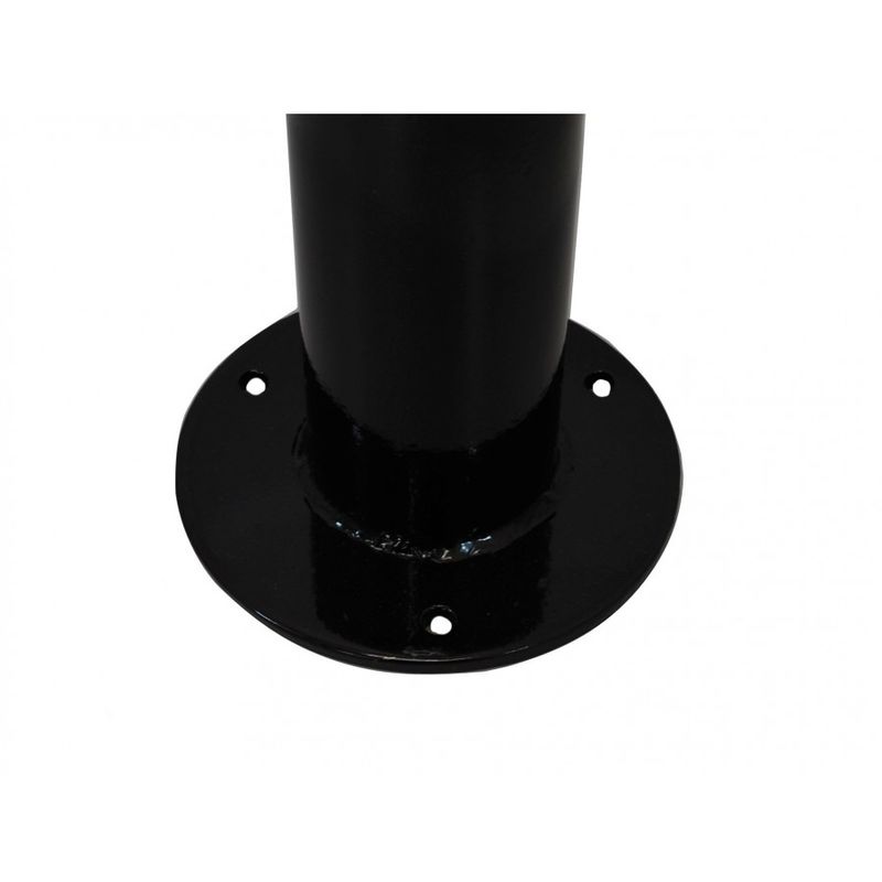 76mm Diameter Steel Bolt Down Static Bollard Black