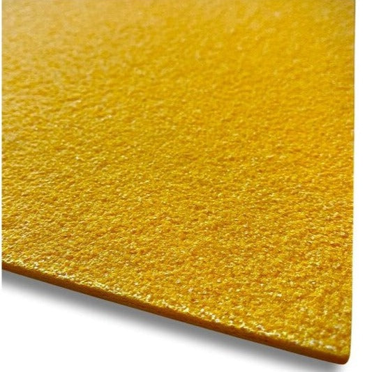 4mm H/D Anti Slip GRP Flat Sheets Yellow