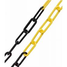 6mm Galvanised Steel Chain - 5m Length - Yellow/Black