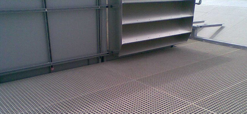 Heavy Duty Non Slip GRP Grating Stone Grey