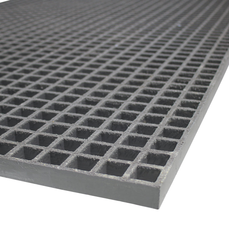 Grey GRP Open Mesh Grating - 50mm