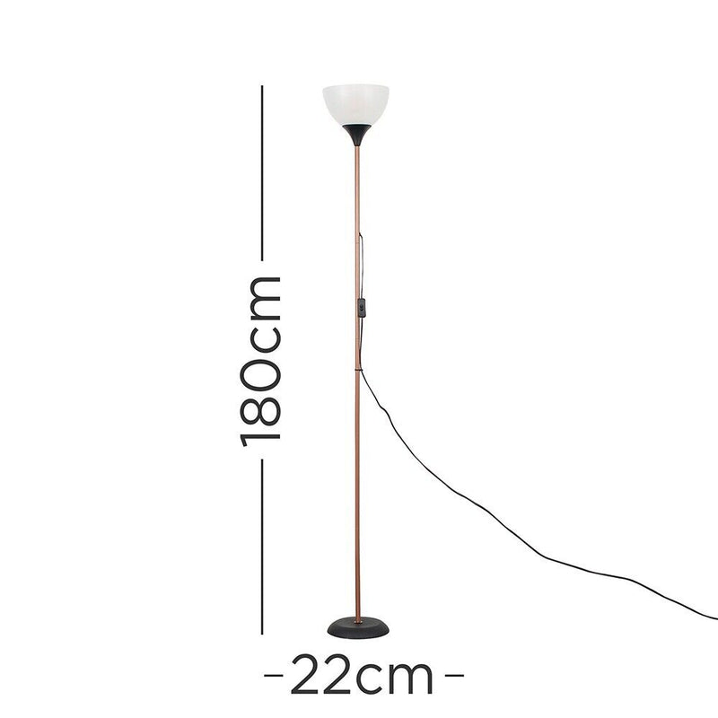 180cm Gloss Uplighter Floor Lamp