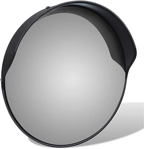 Black Convex Traffic Safety Mirror