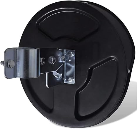 Black Convex Traffic Safety Mirror