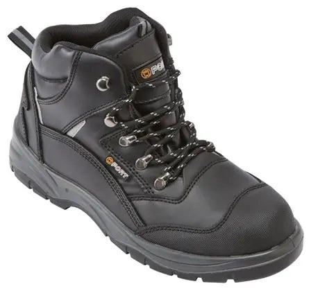 Black Fort Knox Leather Safety Boot