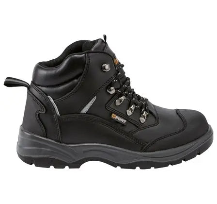 Black Fort Knox Leather Safety Boot