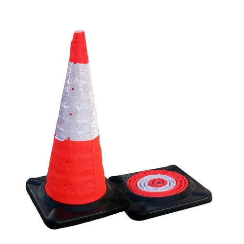 Collapsible 750mm Reflective Traffic Cone