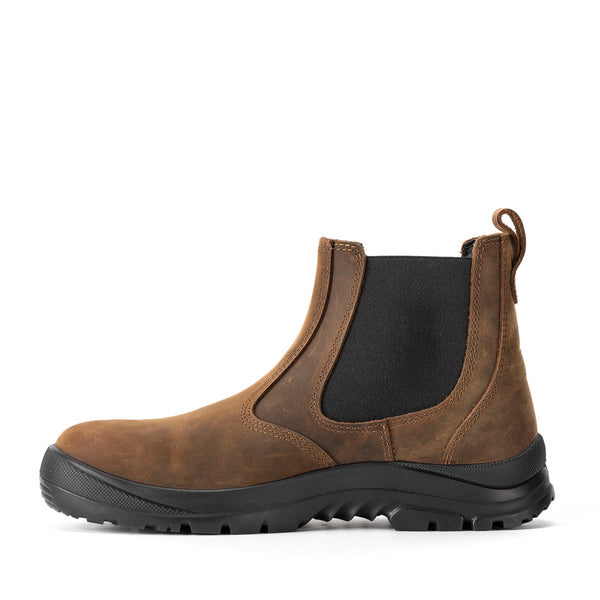 Dealer Work Safety Boot Brown & Black