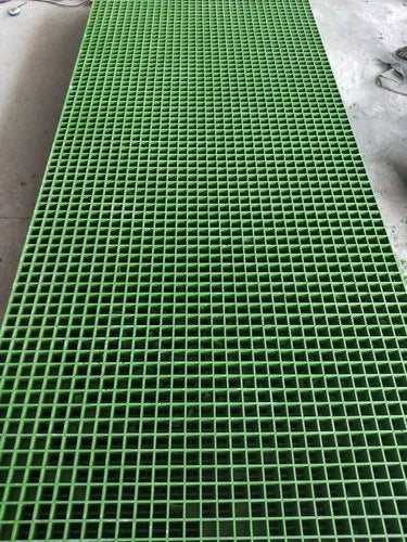 Green GRP Open Mesh Grating - 50mm