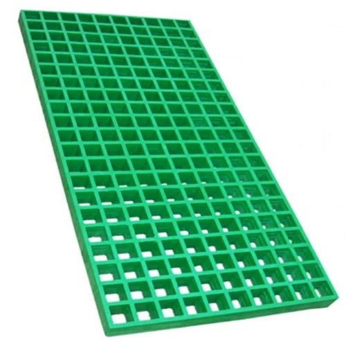 Green GRP Open Mesh Grating - 50mm