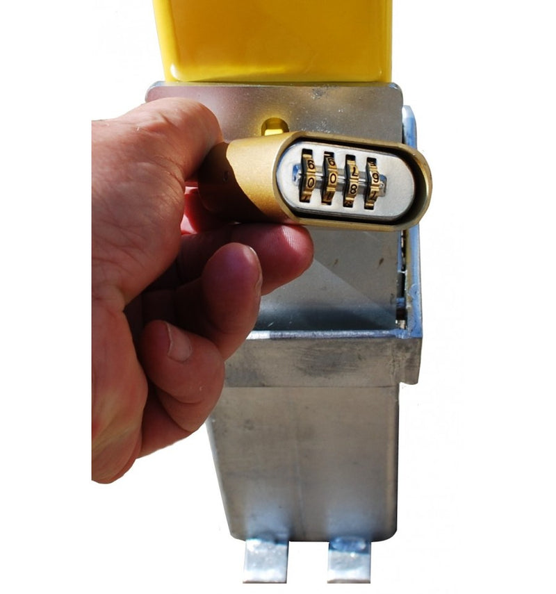 Heavy Duty Removable Security & Parking Post With Locking Padlock