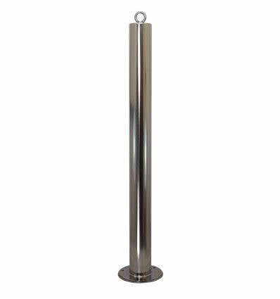 76mm Dia. Stainless Steel Bolt Down Static Bollard