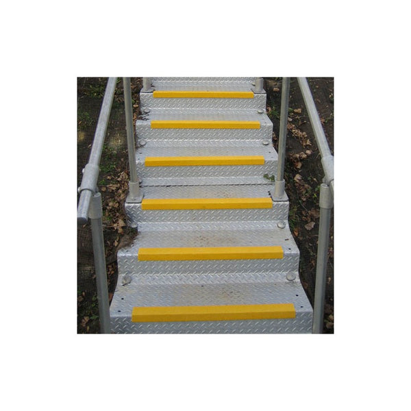 London Safety Anti Slip GRP Stair Nosing Yellow